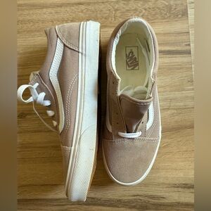 Vans Women's Sneakers in Light Pink and White